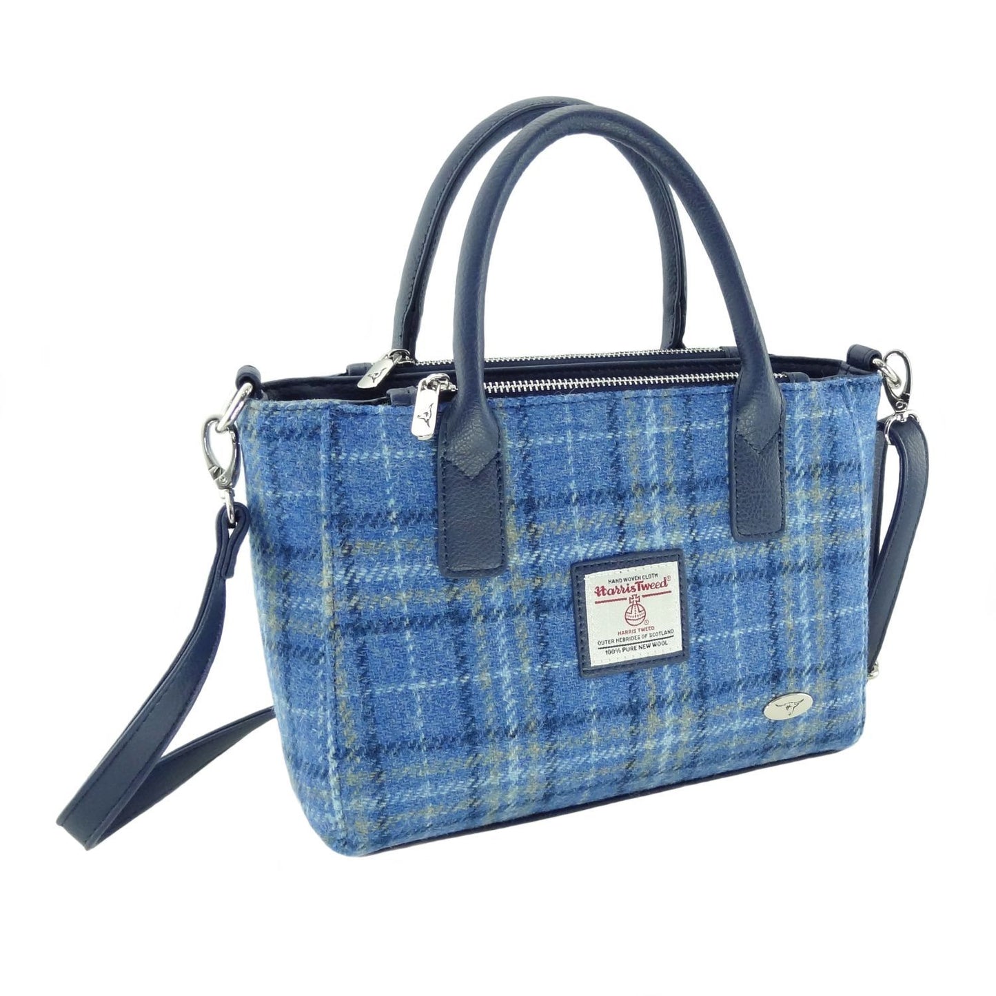 Harris Tweed "Brora" Bag - light blue
