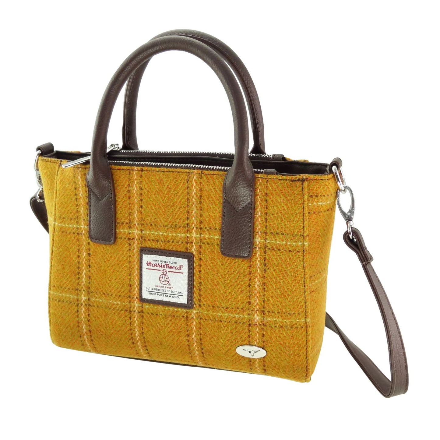 Harris Tweed "Brora" Bag - mustard