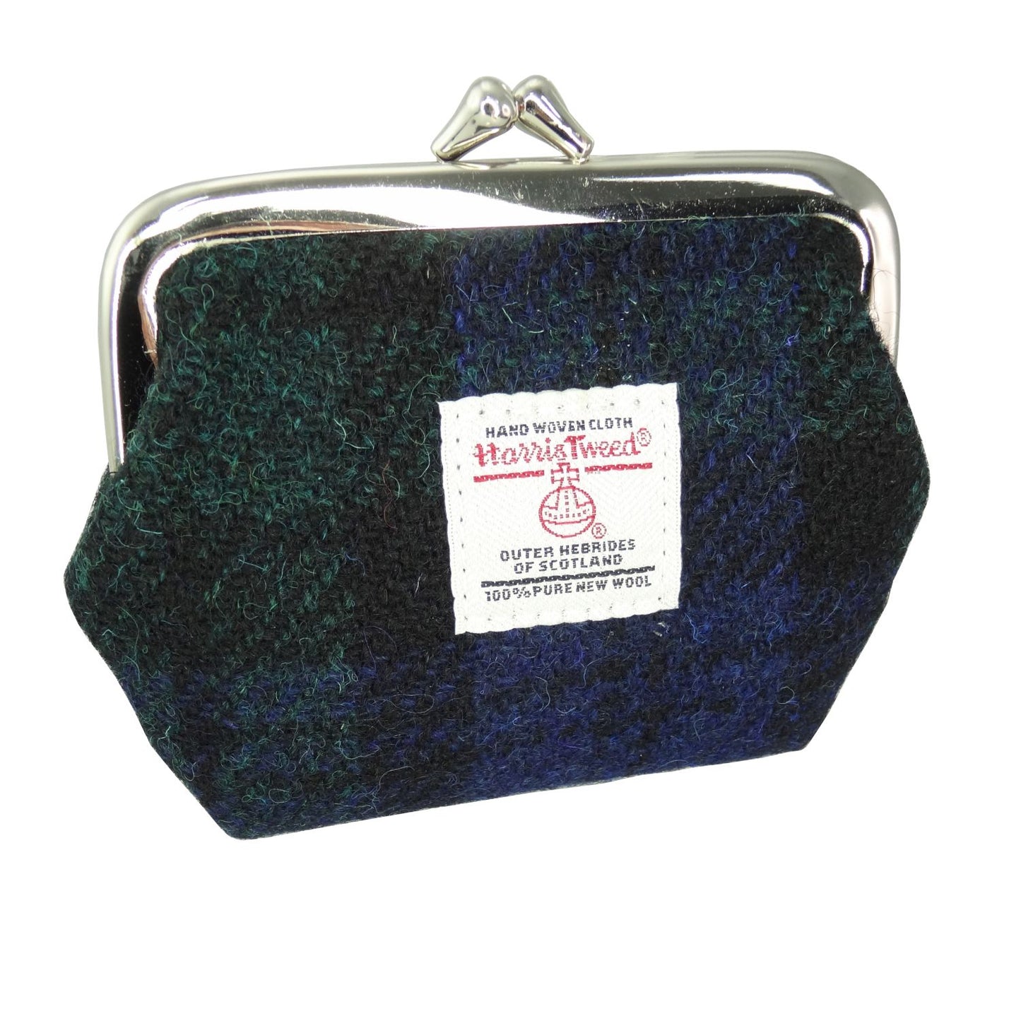 Harris Tweed "Eigg" Small Clasp Purse - Blackwatch