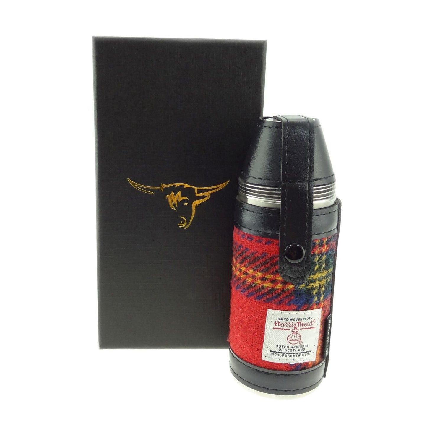 Harris Tweed Hunting Flask - Royal Stewart