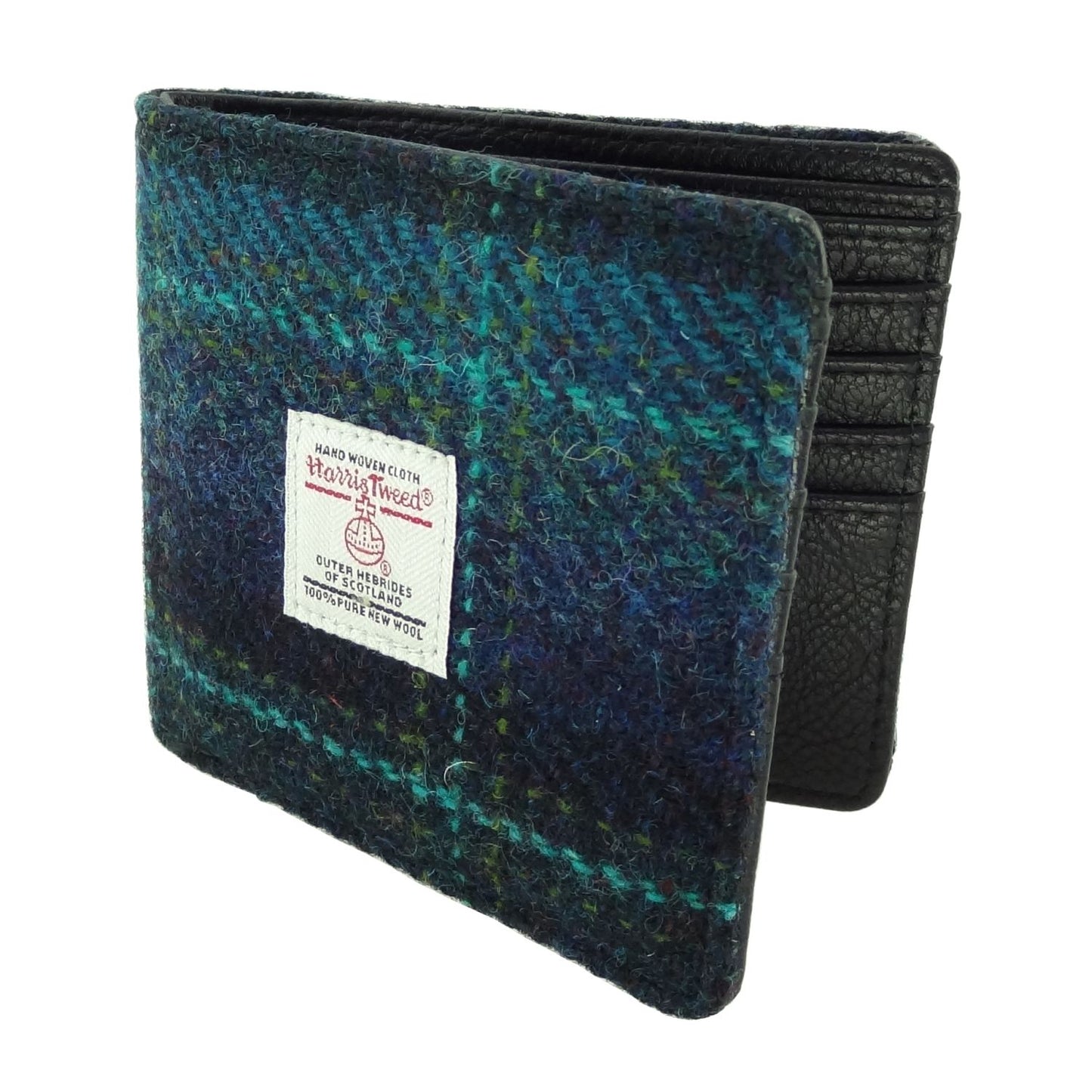 Harris Tweed "Mull" Gents Wallet - blue and turquoise