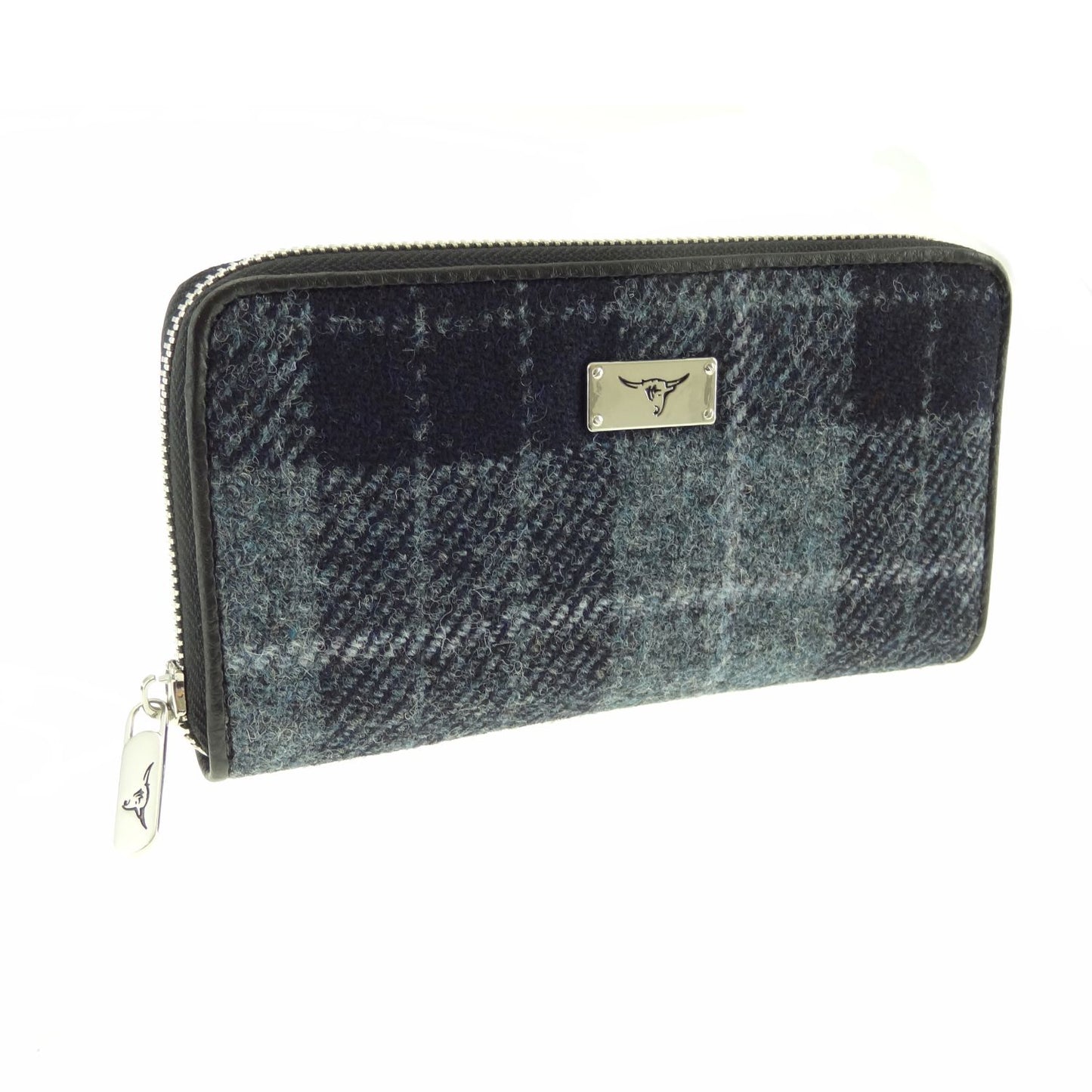 Harris Tweed "Staffa" Purse - dark grey
