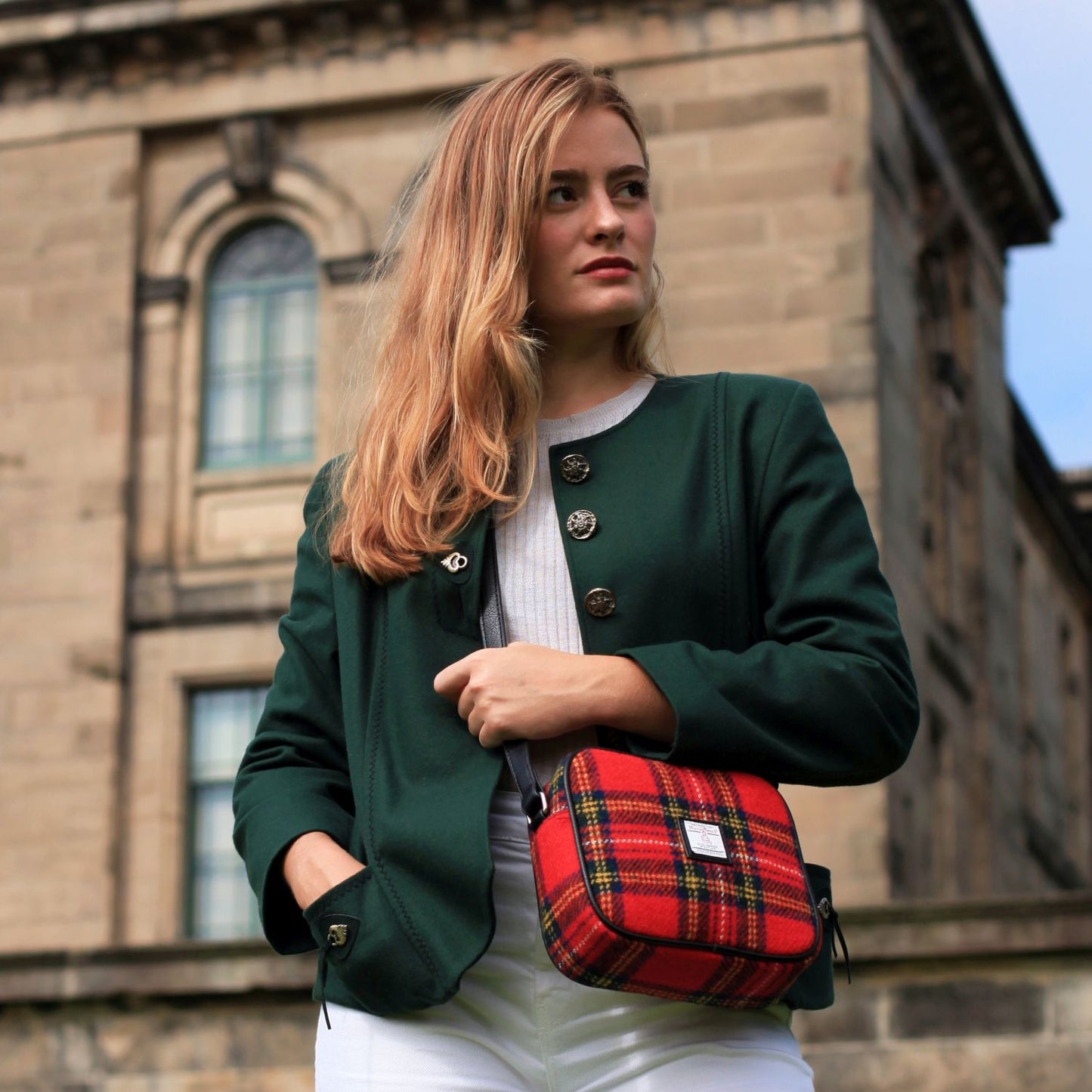 Harris Tweed "Almond" Bag - Royal Stewart