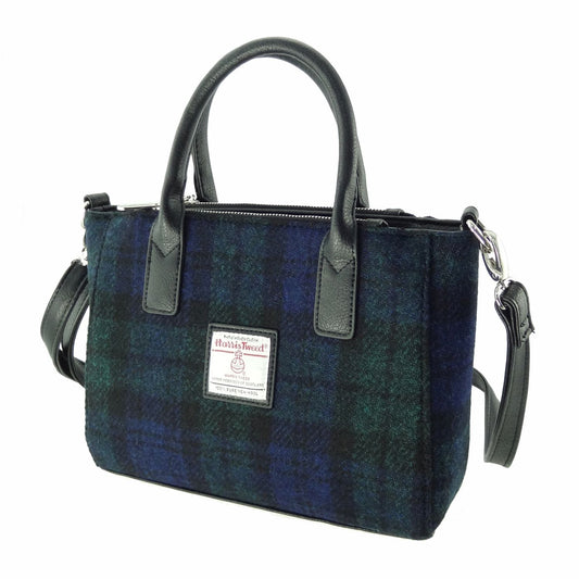 Harris Tweed "Brora" Bag - Black Watch