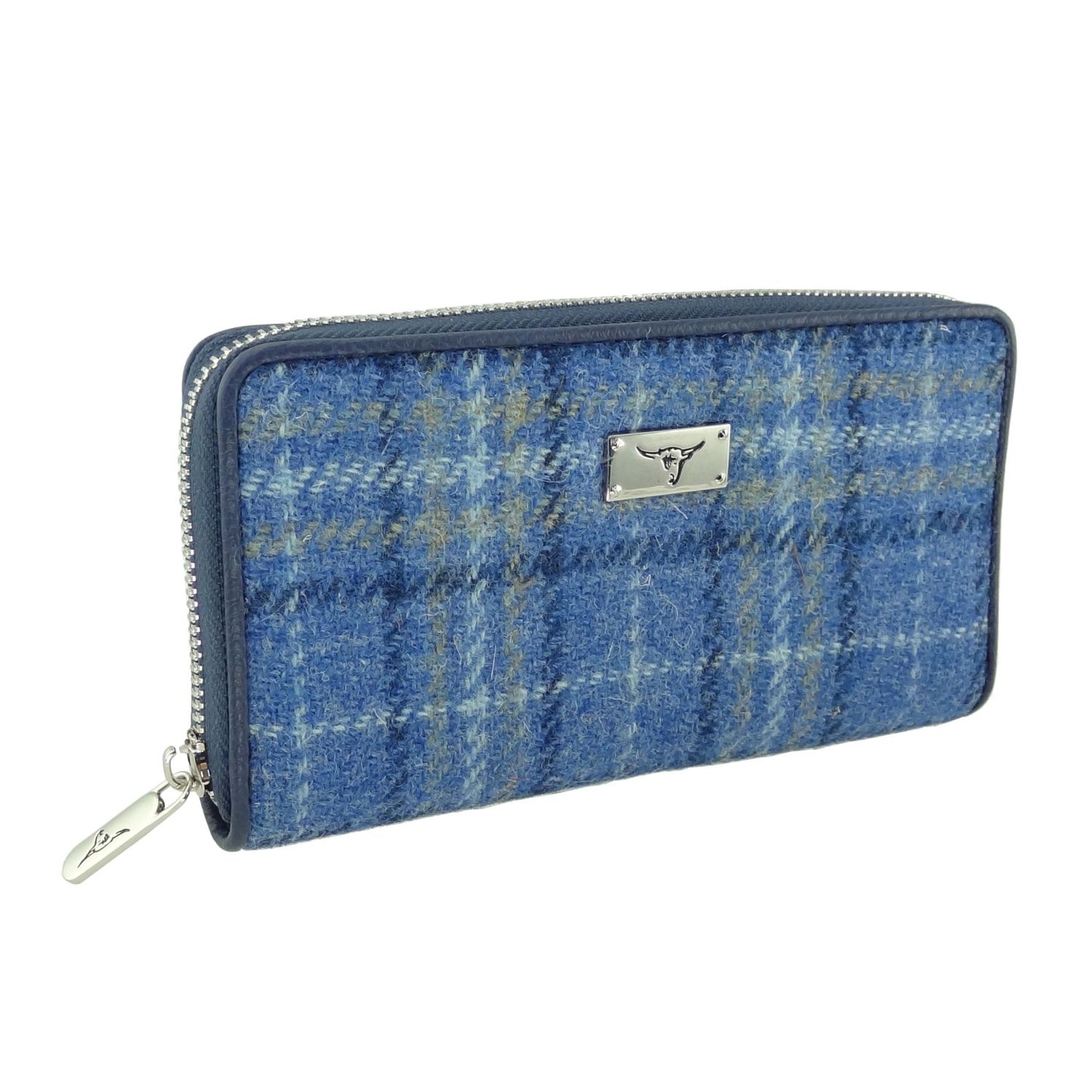 Harris Tweed "Staffa" Purse - light blue