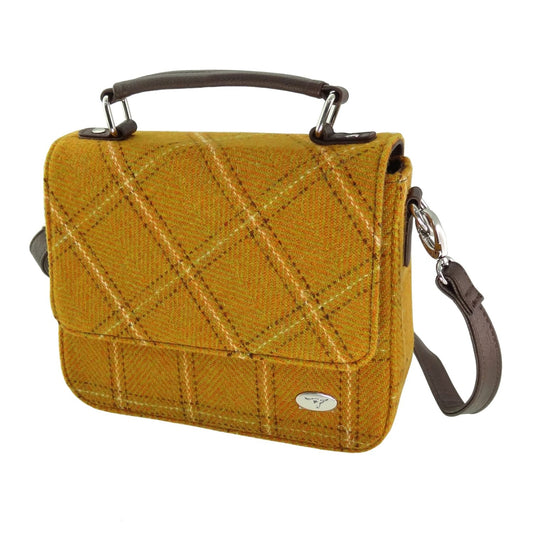 Harris Tweed "Thurso" Bag - mustard